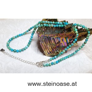 Kette Türkis, 4mm facettiert